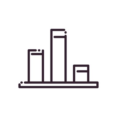 Infographic çubukları grafik çizelgesi biçim vektör tasarımı