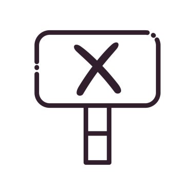 Çapraz çizgi biçim vektör tasarımlı pano