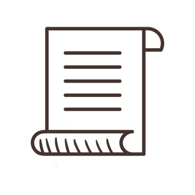 belge kağıt satırı biçim vektör tasarımı