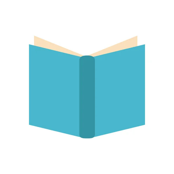 Open book flat style icon design — стоковый вектор