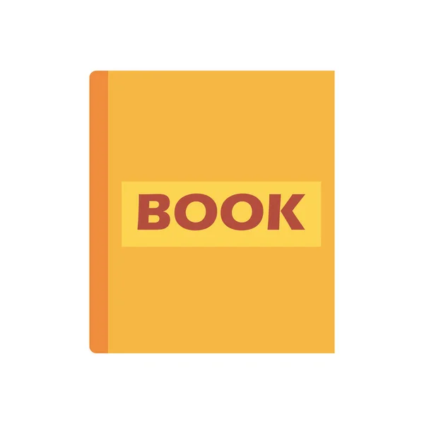 Kitap düz biçim ikon vektör tasarımı — Stok Vektör