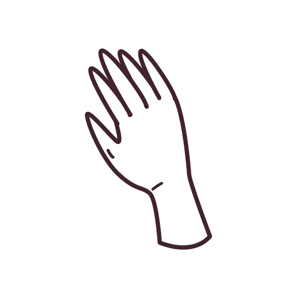 Línea de mano icono de estilo diseño vectorial — Vector de stock