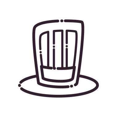 çizgili ABD şapka çizgisi biçim vektör tasarımı