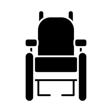 Tekerlekli sandalye ikonu, siluet tarzı