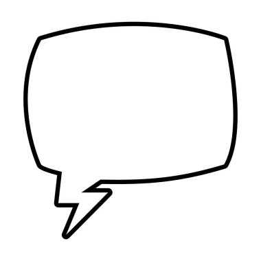 pop sanat unsurları, kare konuşma balonu simgesi, satır biçimi