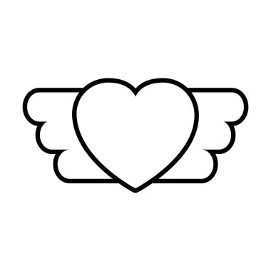 pop sanat unsurları, kanatlı kalp, çizgi tarzı