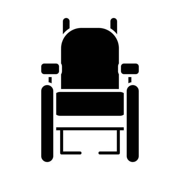 Inklusionskonzept, Rollstuhlsymbol, Silhouettenstil — Stockvektor