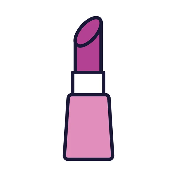 Rouge à lèvres icône image, ligne et style de remplissage — Image vectorielle