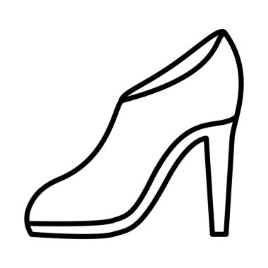kadın topuk simgesi, satır biçimi