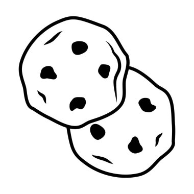 pop sanat unsurları konsepti, kurabiye simgesi, satır biçimi