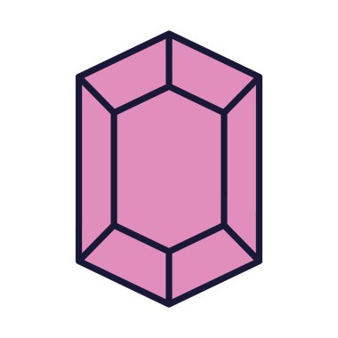 kristal mücevher simgesi, satır ve doldurma biçimi