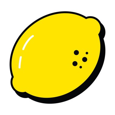 pop sanat öğeleri, limon simgesi, satır ve dolgu biçimi