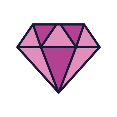 Elmas mücevher simgesi, satır ve dolgu biçimi