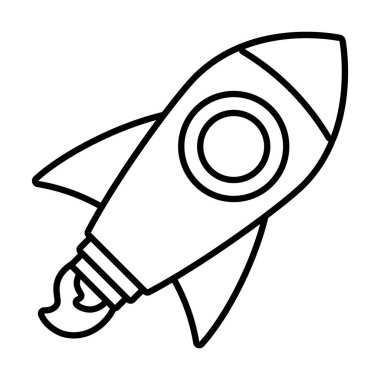 pop sanat unsurları konsepti, roket simgesi, satır biçimi