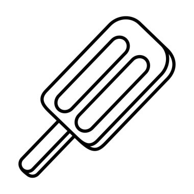 pop sanat unsurları konsepti, buz lolipop ikonu, satır biçimi