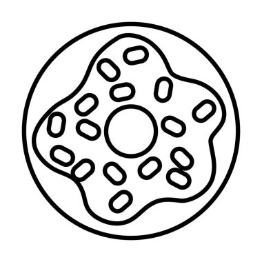 pop sanat unsurları, tatlı çörek simgesi, çizgi tarzı