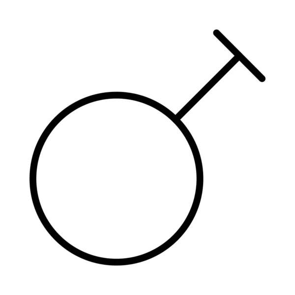 Concept d'orientation sexuelle, icône de symbole travesti, style ligne — Image vectorielle