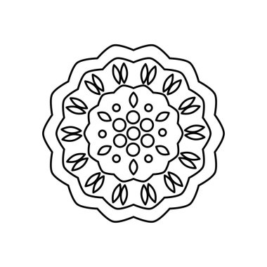 oryantal dizaynlı ay çöreği, çizgi tarzı