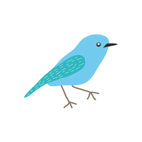 Icono de pájaro pequeño, estilo plano — Vector de stock