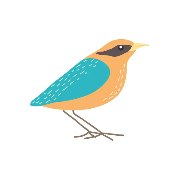 Icono de pájaro gorrión, estilo plano — Vector de stock