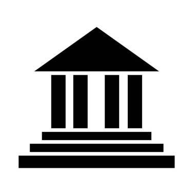 Adalet binası simgesi, siluet biçimi