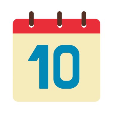 Mutlu Kolomb günü tarihli takvim, düz stil