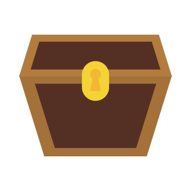 hazine kutusu simgesi, düz stil