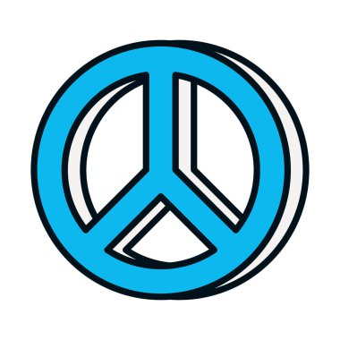 Barış sembolü simgesi, satır ve dolum biçimi