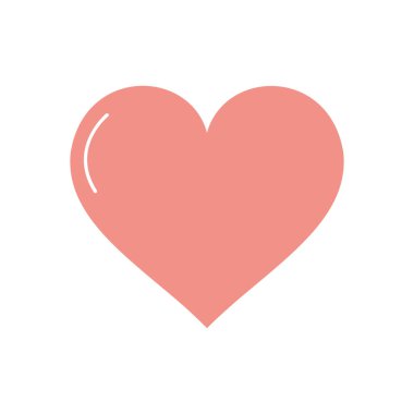 kalp şekli simgesi, düz biçim