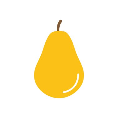 armut meyve simgesi, düz stil