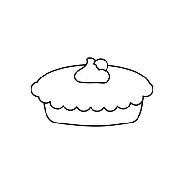 Tatlı pasta simgesi, satır biçimi