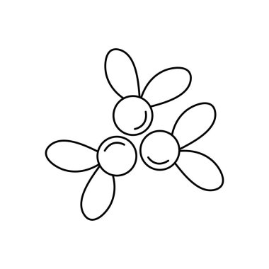 Holly Böğürtlen ikonu, çizgi tarzı