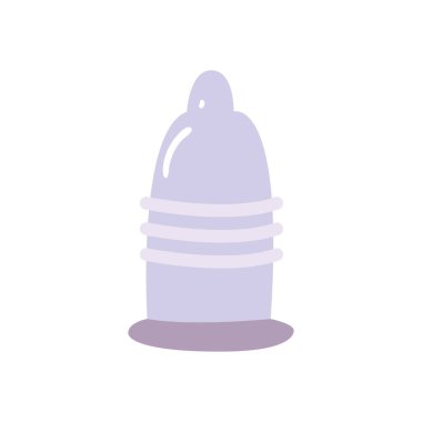 Doku düz stil vektör tasarımlı prezervatif