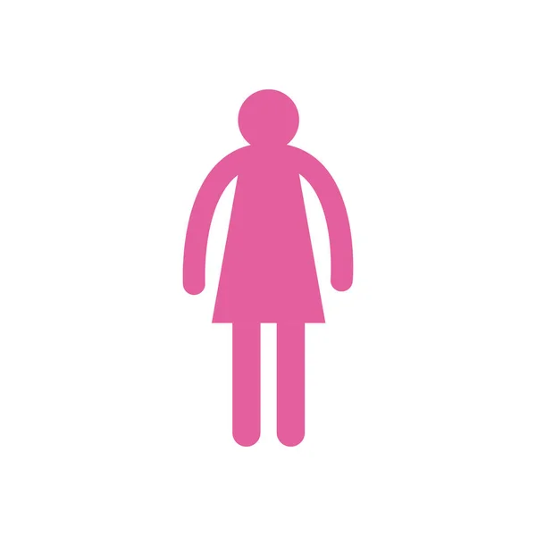 Avatar femme style plat icône vectoriel design — Image vectorielle
