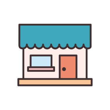 Satırı kaydet ve biçim ikon vektör tasarımını doldur