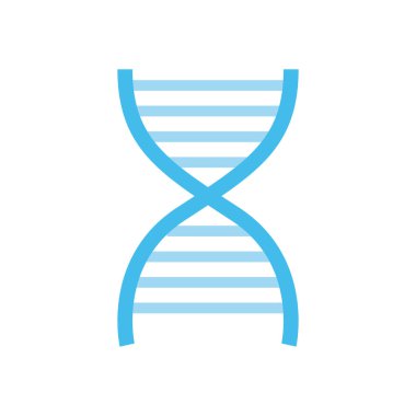 DNA yapısı düz biçim ikon vektör tasarımı