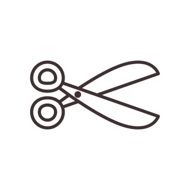 makas çizgi biçim ikon vektör tasarımı