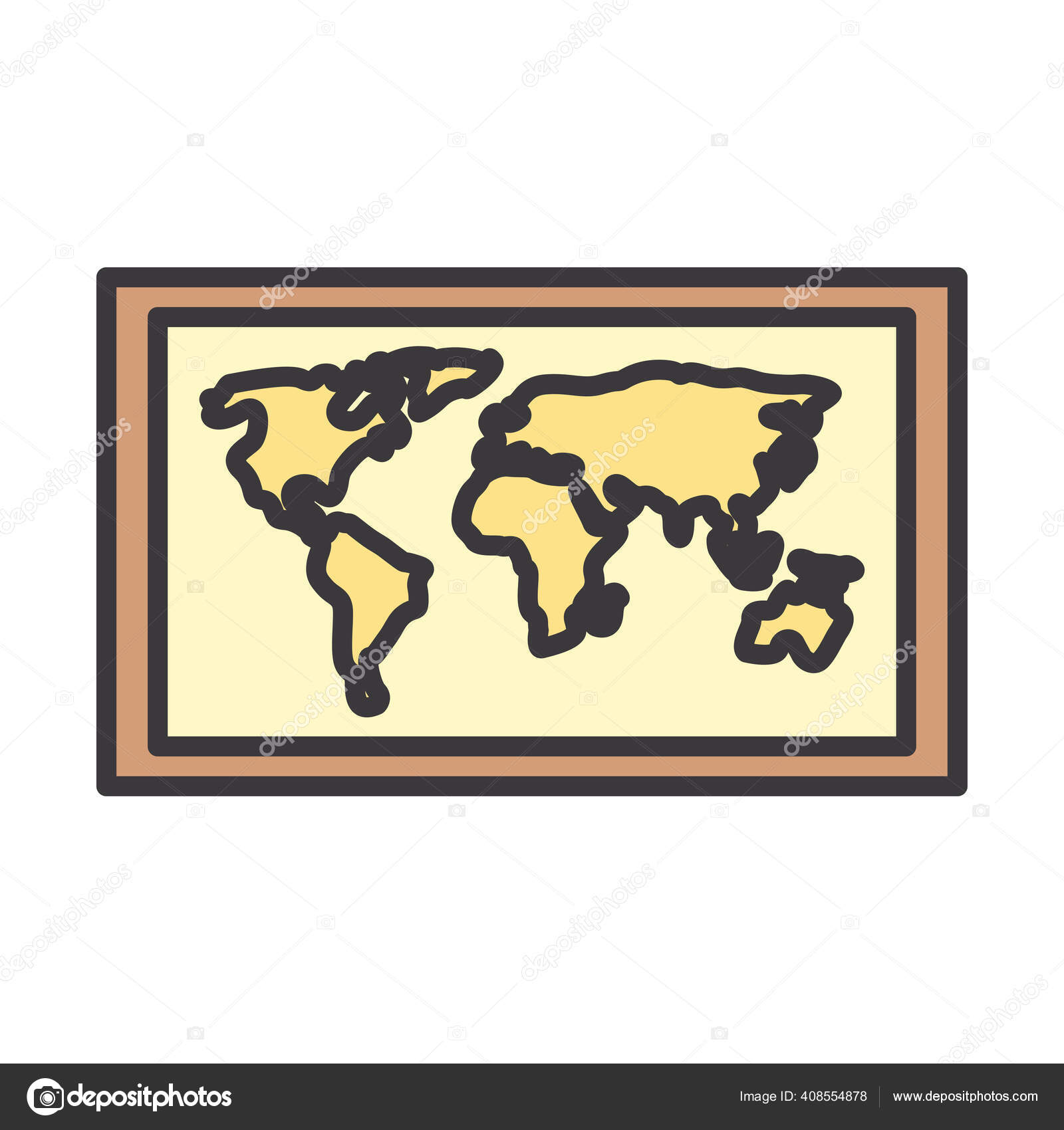 世界地図線と塗りつぶしスタイルのアイコンベクトルデザイン ストックベクター C Vec Stock 世界地図線と塗りつぶしスタイルのアイコンベクトルデザイン ストックベクター C Vec Stock