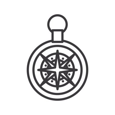 pusula çizgisi biçim vektör tasarımı