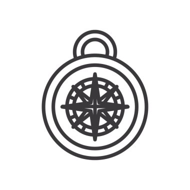 pusula çizgisi biçim vektör tasarımı