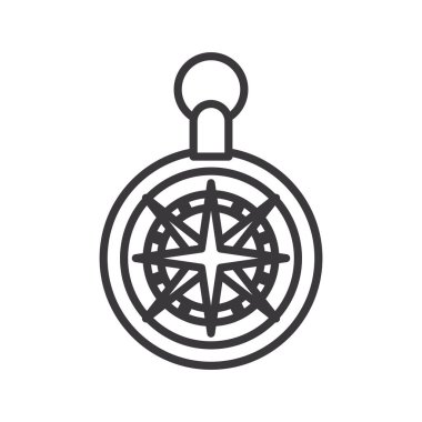 pusula çizgisi biçim vektör tasarımı