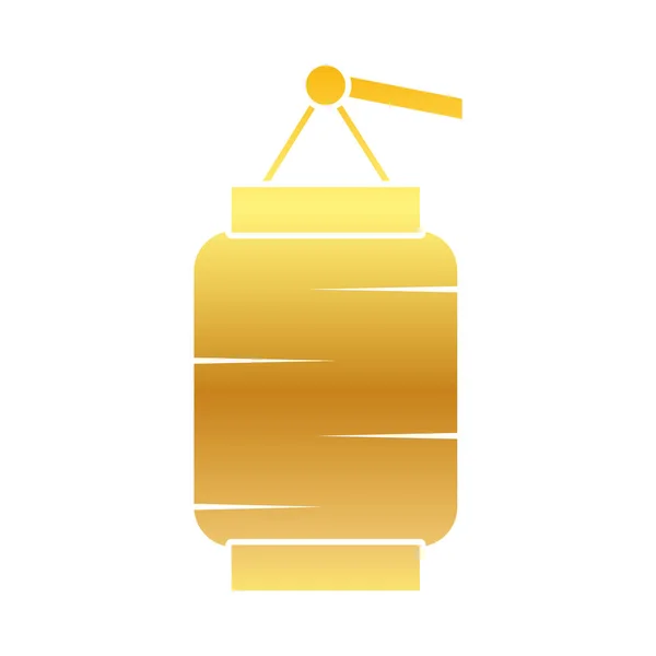 Oriental lamp icon, gradient style — Stock Vector