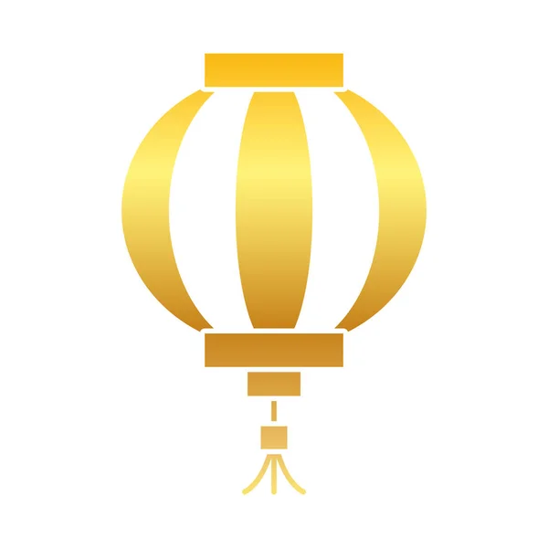 中国のランタンアイコングラデーションスタイル — ストックベクタ