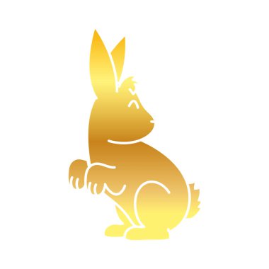 Sevimli tavşan simgesi, gradyan stili