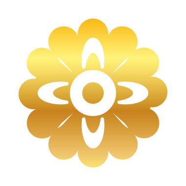 Sonbahar ortası konsepti, ay çöreği ikonu, gradyan tarzı