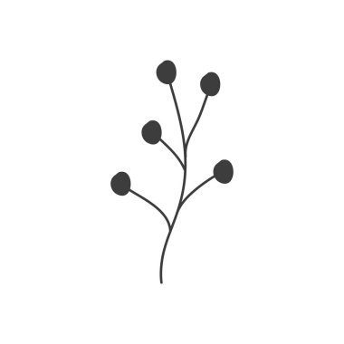 Sonbahar yaprakları konsepti, kül dutu simgesi, siluet tarzı