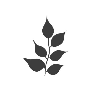 bal çekirgesi yaprağı simgesi, siluet biçimi