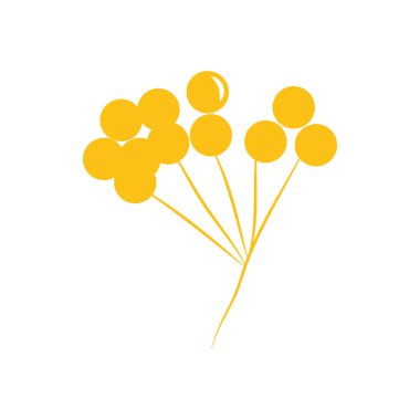 kuru dut yaprağı simgesi, düz stil