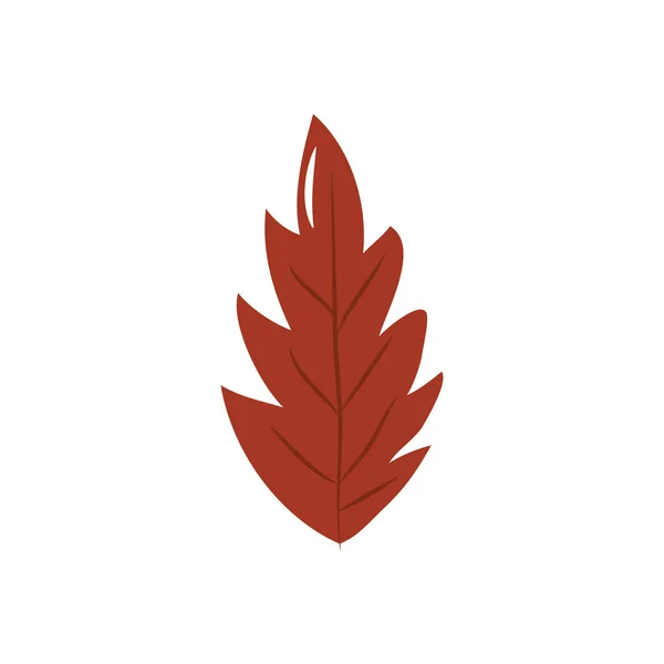 Suman leaf icon, flat style — 스톡 벡터