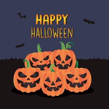 Çizgi film balkabaklarıyla Cadılar Bayramı tasarımınız kutlu olsun.